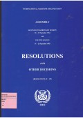 ASSEMBLY Second Extraordinary Session 10-15 September 1964 and Fourth Session 15-28 September 1965