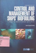 Guidelines for the Control and Management of Ship's Biofouling