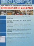 Mimbar administrasi - Ekonomi kerakyatan dan keadilan sosial