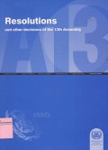 Resolutions and Other Decisions of the 13th Assembly