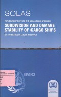 SOLAS, Subdivision and Damage Stability of Cargo Ships